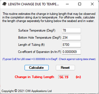 Length Change Due To Temperature